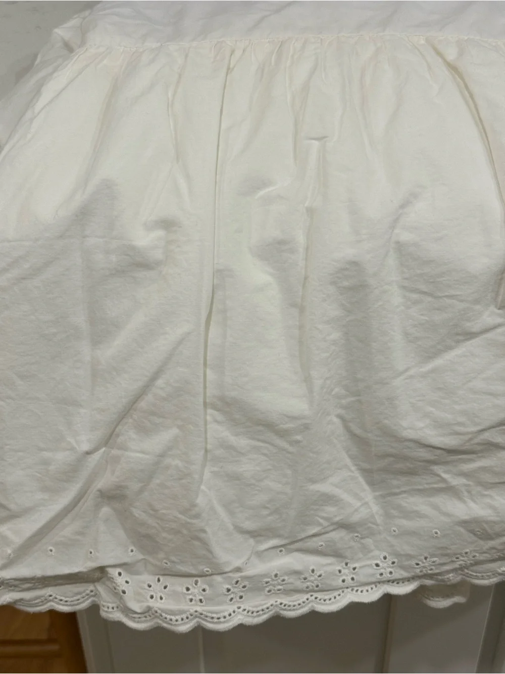 Tommy Hilfiger/ - Ruffled Eyelet 13” Drop Bed Skirt, Queen